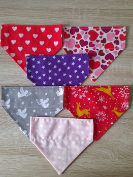 Six Bandanas for Small Dogs (Pack A)