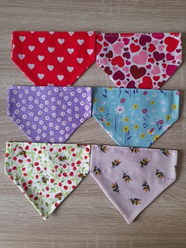 Six Bandanas for Small Dogs (Pack B)