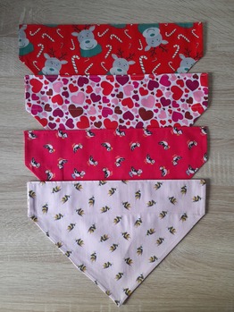 Four Bandanas for Large Dogs (Pack T)