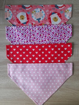 Four Bandanas for Large Dogs (Pack W)