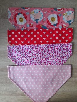 Four Bandanas for Large Dogs (Pack Y)