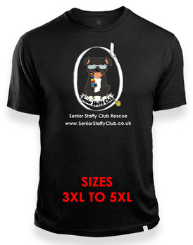 Men's 3XL–5XL Senior Staffy Club Logo T-Shirt
